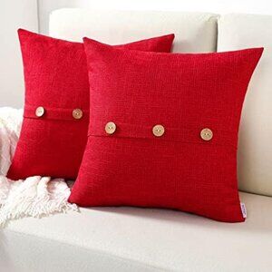 24 x 24 linen pillow covers 2 pack